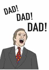 Alan Partridge adult Father's Day Card 41692 created by AliceandEmmaDesigns