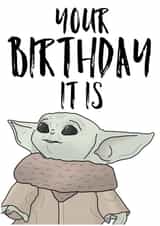 Yoda babyyoda Card 40689 created by SolitaryPrints