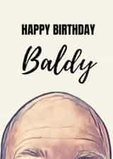 Baldy Birthday Card created by RAPPIT
