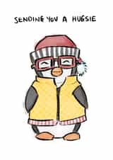 Cute penguin card created by Gerry Alexis