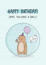 hamster hope Birthday Card 40545 created by Inky in the Wild