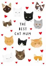 Cute Best Cat Mum card created by Heather Alstead Design LTD