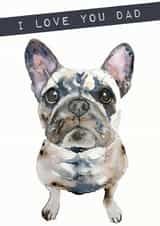 I love you from the dog Father's Day card created by Jo Scott Art