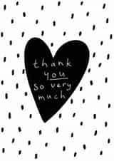 very much Thank You Card 17161 created by KIO Cards