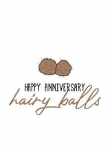 hairy balls rude Anniversary Card 11757 created by Arundel-Peaches Brown