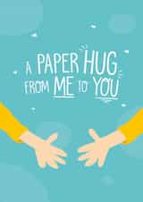 paper hug Thinking of you Card 10907 created by Wild Card
