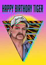 joe exotic tiger king Birthday Card 33039 created by Tanya Buxton
