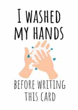 washed hands Birthday Card 37431 created by PopDogShop