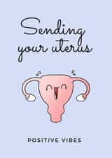 uterus ivf Good Luck Card 17199 created by The Wish Gifts