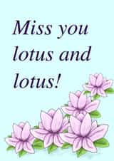 miss you i miss you Card 40848 created by Petals & Puns