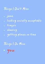 miss you Thinking of you Card 17049 created by SnailMail