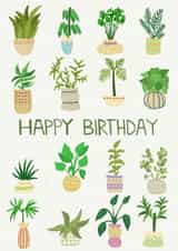 Plants adult Birthday Card 17226 created by Creative Dragon01