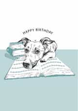 dog adult Birthday Card 8309 created by Dotty Dog Art