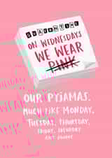 wednesday wear Just because Card 6285 created by Lucy Maggie Designs