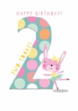 two 2nd Birthday Card 2057 created by Pink Pig