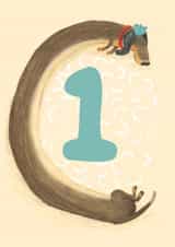 sausage dog one Birthday Card 16928 created by The Grey Earl