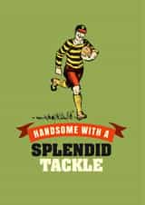 Funny men's rugby love card created by The Typecast Gallery