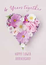 flower heart Anniversary Card 8368 created by Love Lila Photography