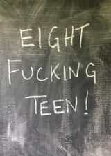 18th fucking Birthday Card 15101 created by Hot Balloon Art