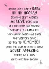 baby new mum New Baby Card 17327 created by Rhymes To Remember