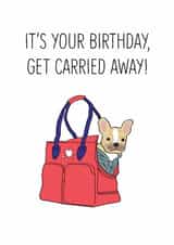 carried away Birthday Card 16109 created by Fly high art