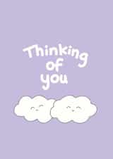 clouds adult Thinking of you Card 9846 created by Peach Panda Studio