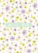 miss you flowers Just because Card 7982 created by Sophie Wade