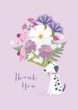 dalmatian dog Thank You Card 16240 created by Klara Hawkins