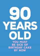 90th ninty Birthday Card 13023 created by Paper Plane