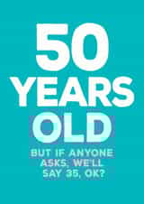 50th 50 Birthday Card 13031 created by Paper Plane