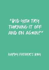 off on Father's Day Card 41273 created by Eliza Grace Studio