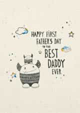 monster cute Father's Day Card 3300 created by Cathy Haworth