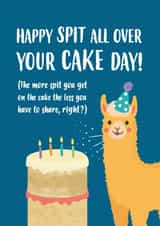 Cake spit Birthday Card 13745 created by Charli Tait Creative