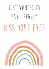 I miss you card created by Graphic Print Company