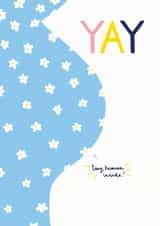 floral yay Pregnancy Card 42285 created by Sarah Frances