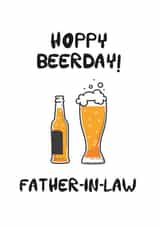 father-in-law beer Birthday Card 12375 created by ink&toast creative