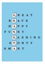 Grandpa Scrabble Father's Day Card 16601 created by Jasmine Coster - JazziCreates