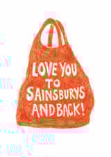 sendasmile sainsburys Love & Friendship Card 13435 created by The Curious Pancake
