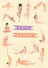 happy birthday Birthday Card 17277 created by Heather More Illustration