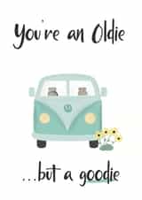 camper van oldie Birthday Card 17322 created by Wednesday's Wombat