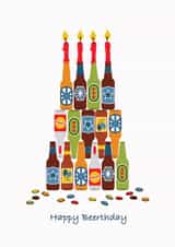 beerthday cake Birthday Card 13923 created by Jill Blundell