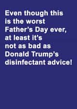trump advice Father's Day Card 37647 created by Sachy Cards