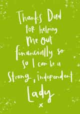 thanks helping Father's Day Card 28642 created by Diffydolls