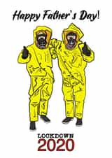 Lockdown Quarantine Social Distancing Father’s Day Card created by Funnilyenough