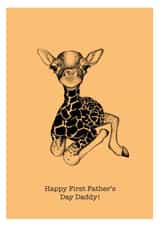 Hand Drawn First Father's Day Card created by Zoe-Claire