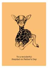 Hand Drawn Father's Day Card for Stepdad created by Zoe-Claire