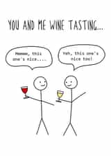 wine tasting Love & Friendship Card 17869 created by Hurrah For Gin