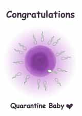 quarantine isolation New Baby Card 30389 created by Leoni Thimara