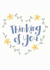 thinking of Sympathy Card 8999 created by Sweetpea Print Design