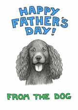 cockerspaniel spaniel Father's Day Card 1955 created by Off The Leash Cartoons by Rupert Fawcett